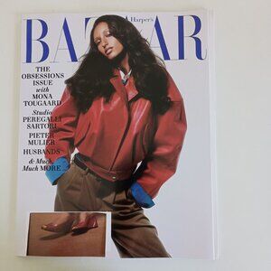Harper's Bazaar magazine October 2025 featuring Mona Tougaard